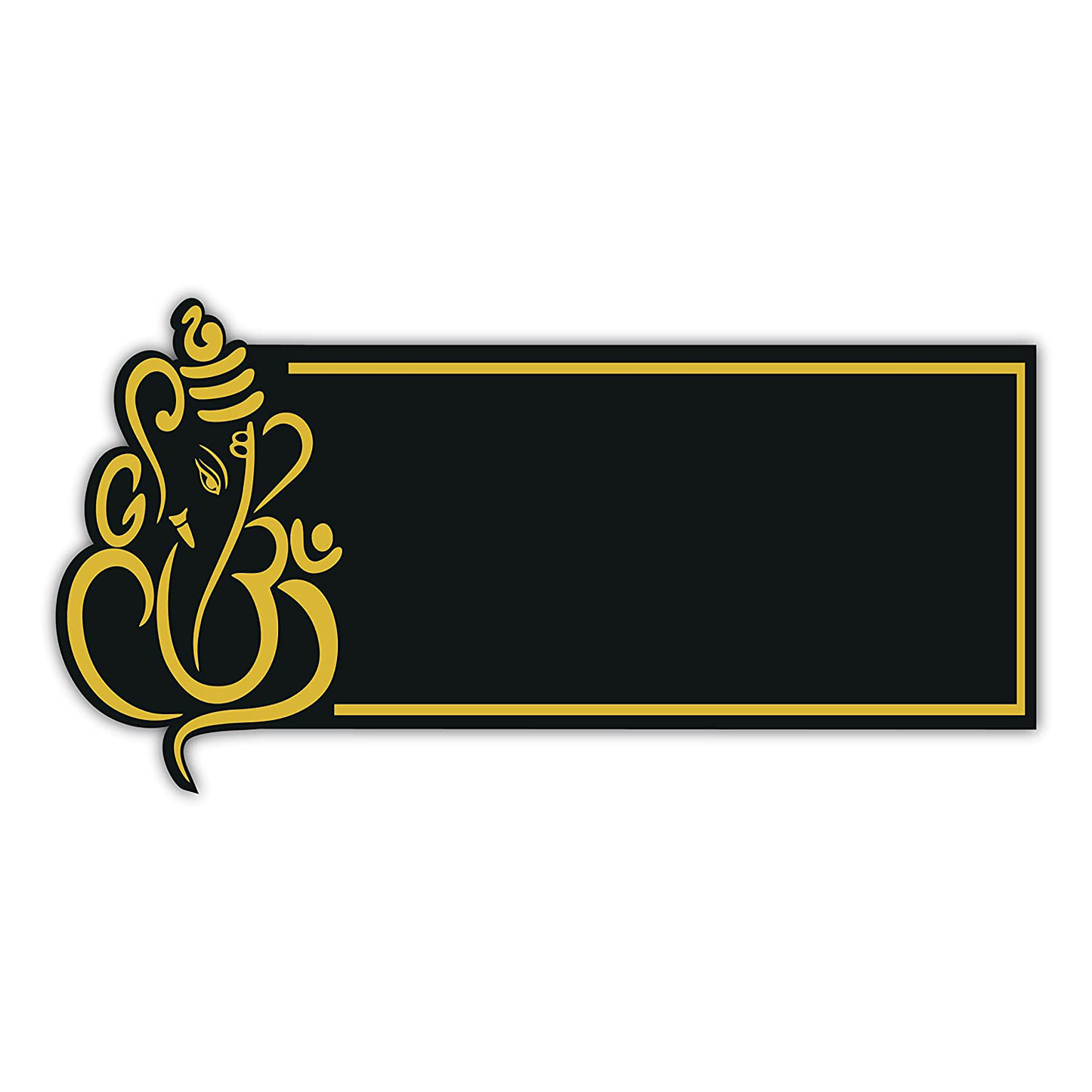 Lord Ganesha House Acrylic Name Plate