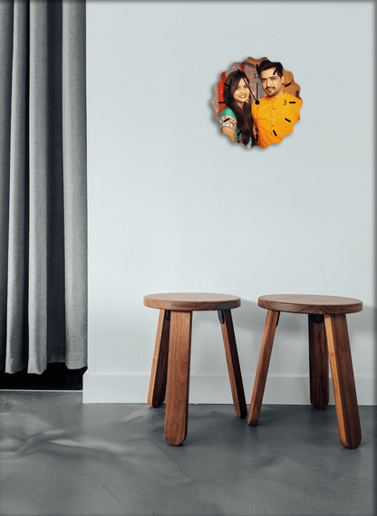 Curved Edge Wall clock (9x9 inches)