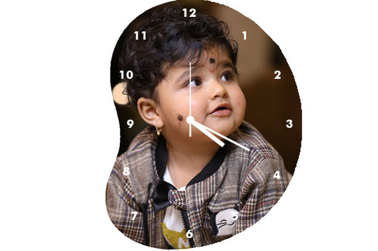 Bean Shaped Wall clock (8x12 inches)