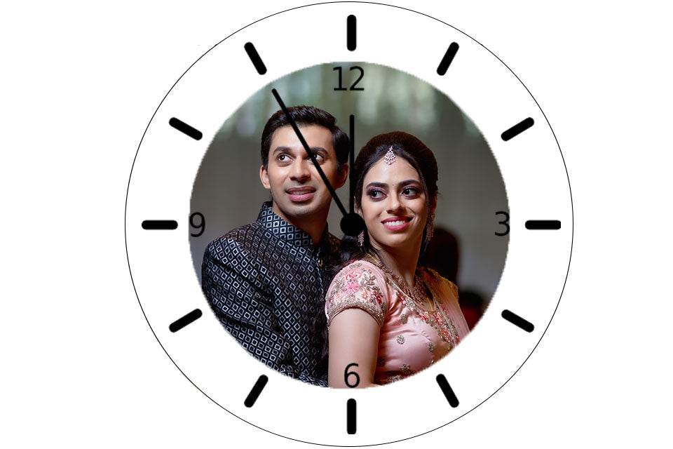 Round Picture Customised Clock