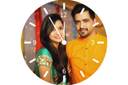 Round Customised Clock (9x9 inches)