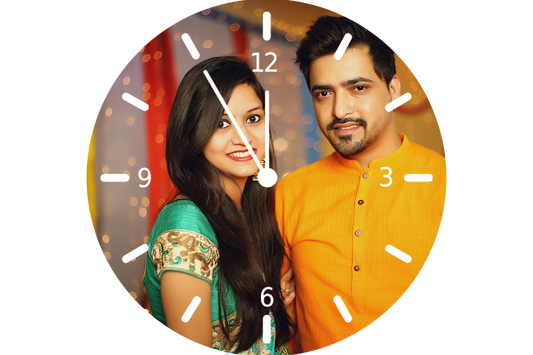 Round Customised Clock (9x9 inches)