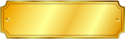 House Acrylic Plate Gold